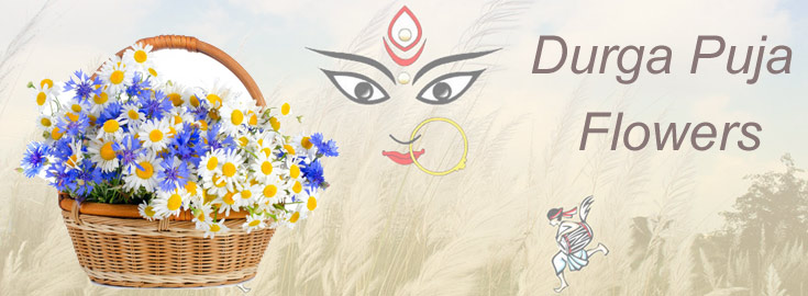 Send online Durga Puja Flowers to India