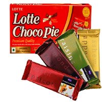4 Cadbury Temptation Bars with Chocopie for Bhai Dooj Gift