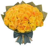 Send Yellow Roses Bouquet 30 Flowers for Bhai Dooj