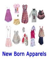 send New Born Apparels to India