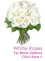 Flowers to India : White Roses to India for Purity, Sympathy, Remembrance and Honor