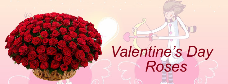 Valentines Roses to India