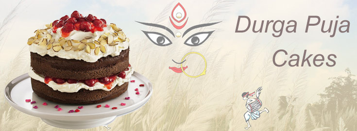 Durga Puja Cakes to India