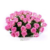 Pink Roses Bouquet 60 Flowers to India