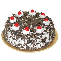 Same Day Rakhi and Eggless Black Forest Cake From 5 Star Hotel Delivery