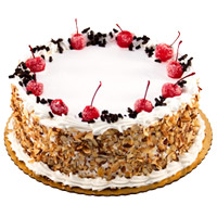 Send Black Forest Cake with Rakhi Delivery in India From 5 Star Hotel