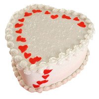 Send Online Butter Scotch Valentine's day Cake in Heart Shape 2 Kg