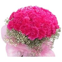 Send Valentine's Day Flowers Bouquet of 100 Pink Carnation