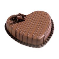 Chocolate Valentine's day Cake in Heart Shape 3 Kg