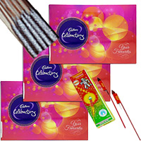 Send Rocket and 1 Box of Sparkle Crackers Diwali Gifts to India