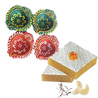 Same Day Diwali Handcrafted Diyas Gifts Delivery in India