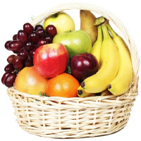 Send 2 Kg Fresh Fruits Basket to India