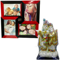 Gift Radhe Krishna Idol with personalized Frame