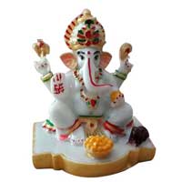 Lord ganesha in Marble for housewarming gifts