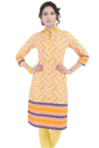 Send Diwali gift for Her Cottan Stitched Kurtis online to India