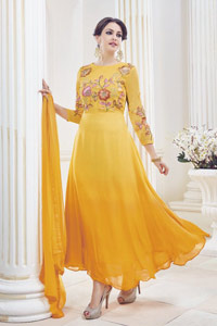 Aishwarya Yellow Salwar Suit Bhai Dooj gift for sister