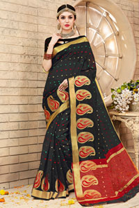 Send Diwali Gifts for her Cottan Silk Sarees to India