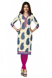 Send Diwali Gifts for her Cottan Unstitched Kurtis to India