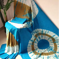 Send Printed Importer Chiffon Silk Karwa Chauth Sarees 07 to India
