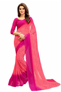 Send Printed Cottan Silk Karwa Chauth Sarees 17 gift to India