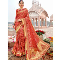 Printed Importer Chiffon Silk Karwa Chauth Sarees 22 for Wife