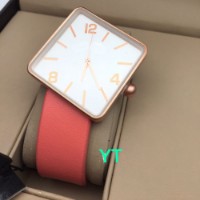 Square Dial Pink Watch for gift