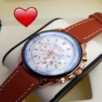 Send Leather Strap Men's Watch to India