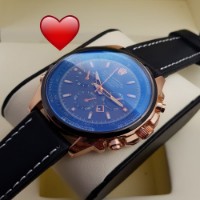 Leather Strap Men's Watch for gift