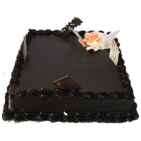 Online Square Shape Chocolate Truffle Cake to India