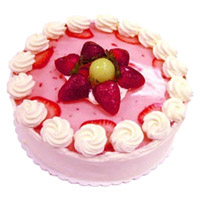 Send Strawberry Cakes to India From 5 Star Hotel with Rakhi