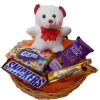 Gift Hamper of Chocolates & 6 Inches Teddy for Valentine's Day gift to India