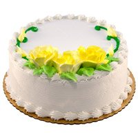 Eggless Vanilla Cake with Rakhi Delivery in India From 5 Star Hotel on Rakhi