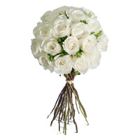 Send Flowers to India Online : 24 White Roses