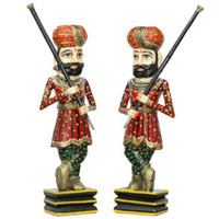 Home decor gift Wooden Darbaan Showpiece 