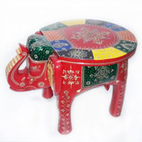 Beautiful Wooden Hand Crafted Red Elephant online