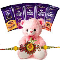 Rakhi and Cadbury Dairy Chocolate Gift in India